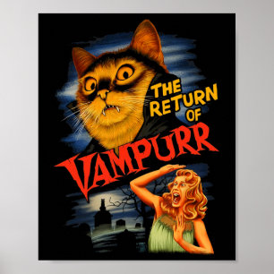 The Return Of Vampurr Funny Cat  Poster