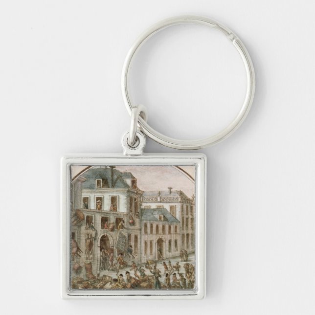 The Reveillon Riot of April, 1789 Keychain (Front)