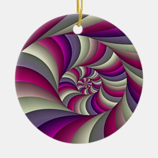 The reversable coil ceramic ornament