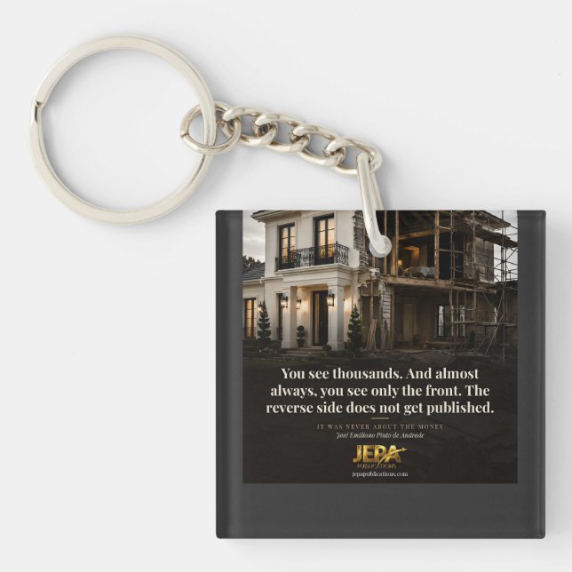 The Reverse Side Book Quote Keychain (Front)
