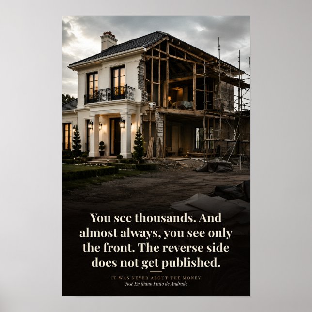 The Reverse Side Does Not Get Published Art Poster (Front)