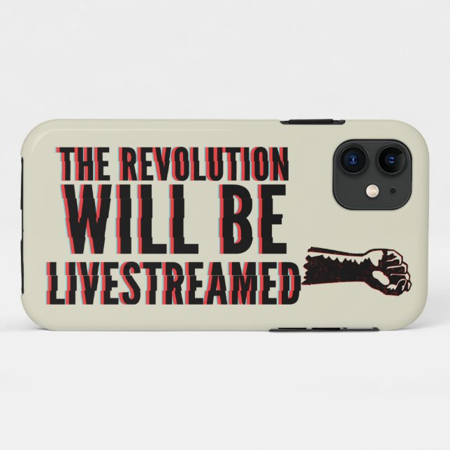 The Revolution Will Be Livestreamed Case-Mate iPhone Case (Back (Horizontal))