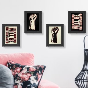 The Revolution Will Be Livestreamed Wall Art Sets