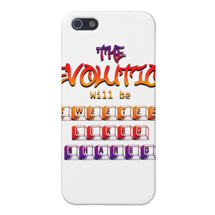 The revolution will be tweeted liked & shared (Ver iPhone 5 Cases