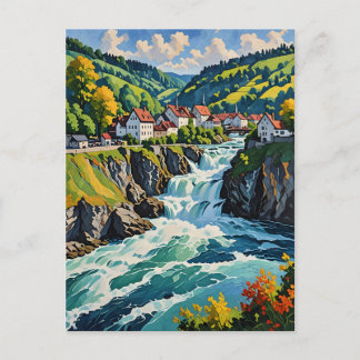 The Rhine Falls in Schaffhausen Postcard