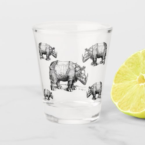 The Rhinoceros        Shot Glass