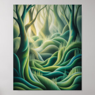 The Rhythms of Silent Growth: An Ethereal Journey Poster