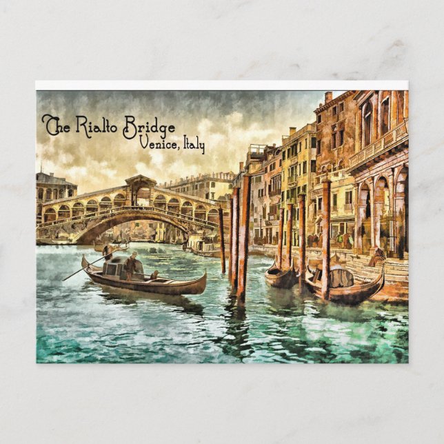 The Rialto Bridge Postcard (Front)