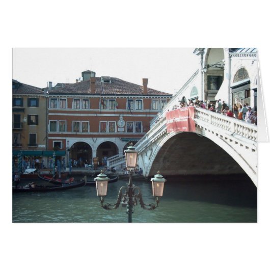 The Rialto Bridge,Venice Cards (Front Horizontal)