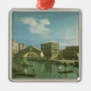 The Rialto Bridge, Venice Metal Ornament