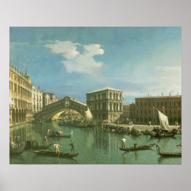 The Rialto Bridge, Venice Poster (Front)