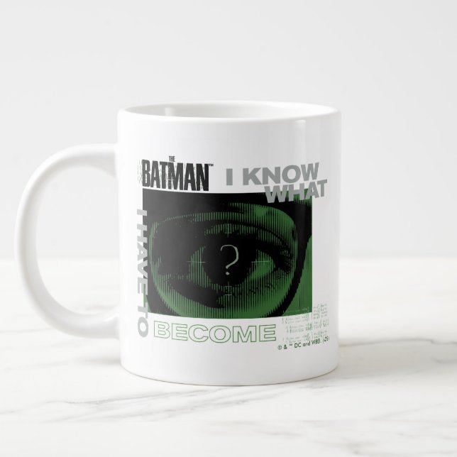 The Riddler "I Know What I Have To Become" Giant Coffee Mug (Left)