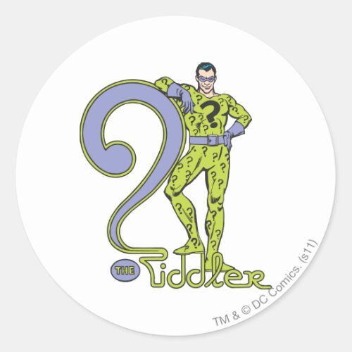 The Riddler  Logo Green Classic Round Sticker