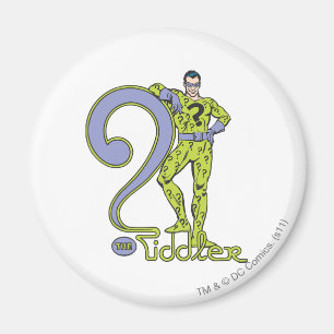 The Riddler & Logo Green Magnet