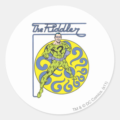 The Riddler  Logo Purple Classic Round Sticker