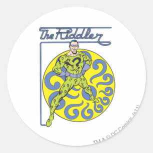 The Riddler & Logo Purple Classic Round Sticker