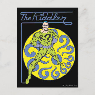 The Riddler & Logo Purple Postcard