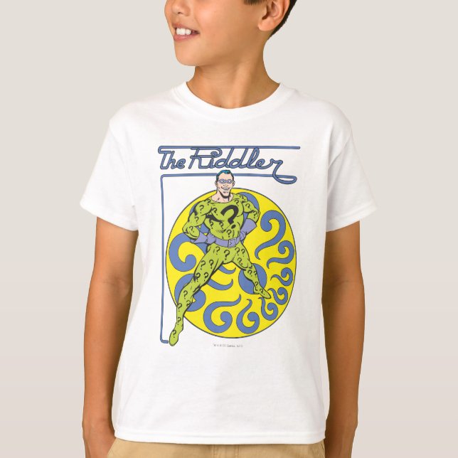 The Riddler & Logo Purple T-Shirt (Front)