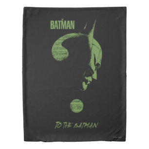 The Riddler "To The Batman" Question Mark Duvet Cover