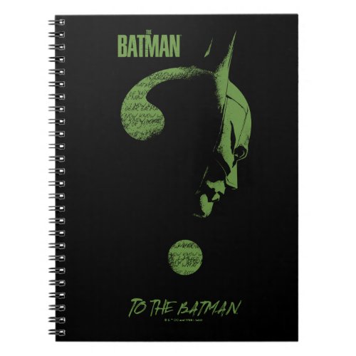 The Riddler To The Batman Question Mark Notebook