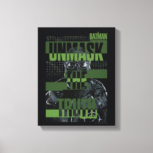 The Riddler _ Unmask The Truth Canvas Print