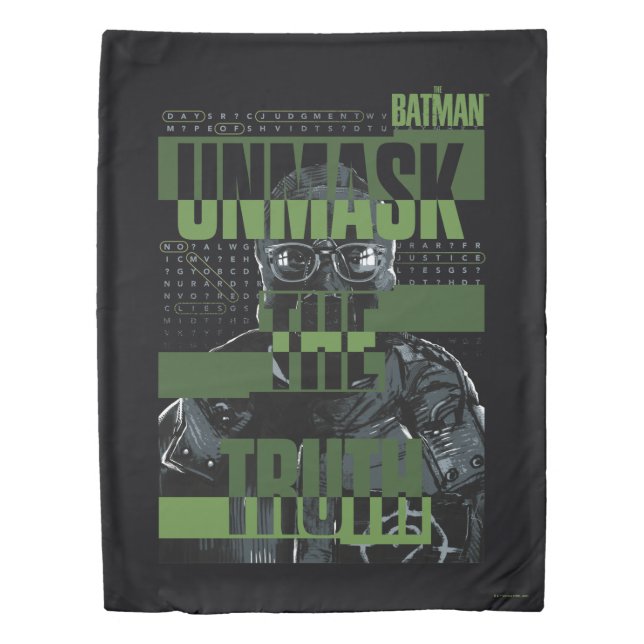 The Riddler - Unmask The Truth Duvet Cover (Front)