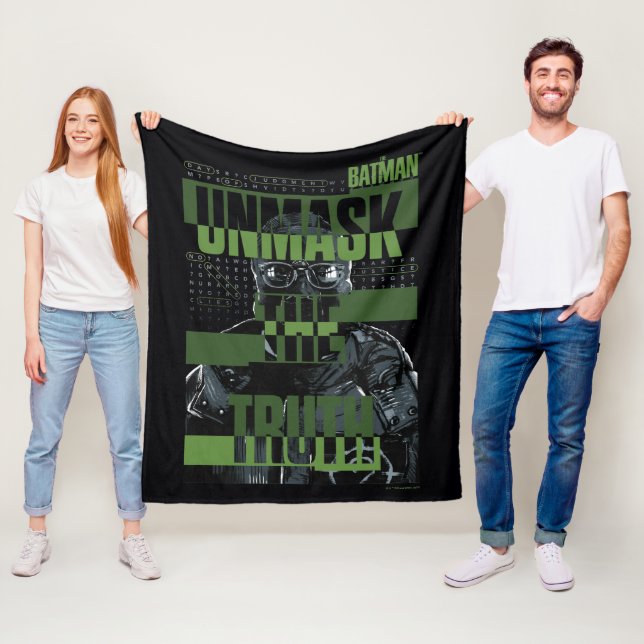 The Riddler - Unmask The Truth Fleece Blanket (In Situ)