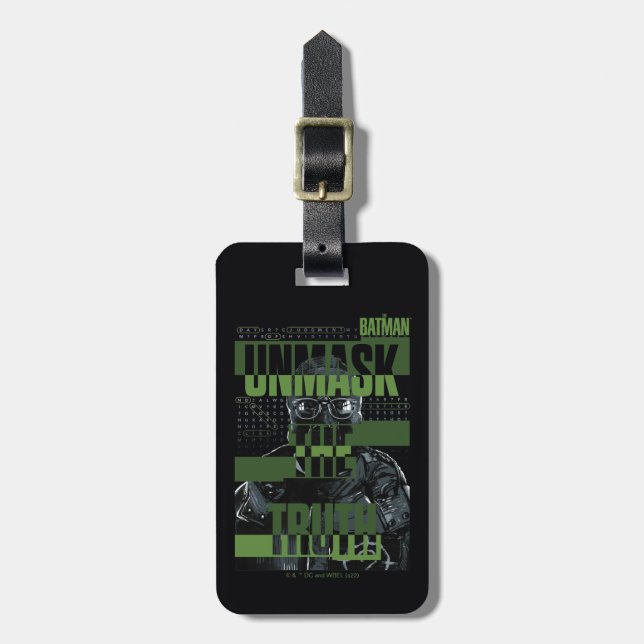 The Riddler - Unmask The Truth Luggage Tag (Front Vertical)