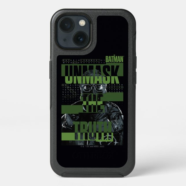 The Riddler - Unmask The Truth Otterbox iPhone Case (Back)