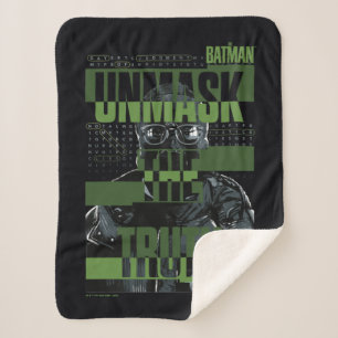The Riddler - Unmask The Truth Sherpa Blanket