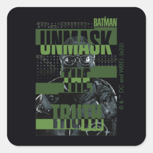 The Riddler - Unmask The Truth Square Sticker