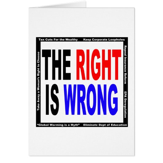 The Right Is Wrong Cards (Front)