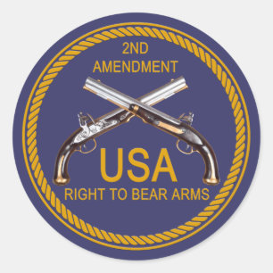 The Right To Bear Arms 3 Classic Round Sticker