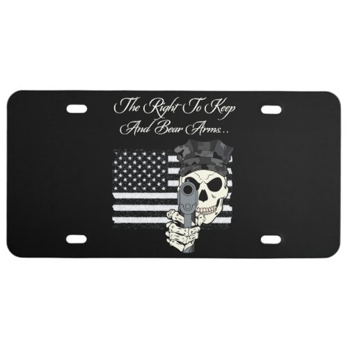 The Right To Keep And Bear Arms License Plate