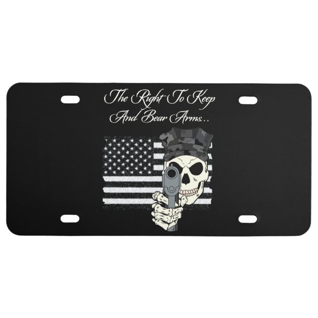 The Right To Keep And Bear Arms License Plate (Front)