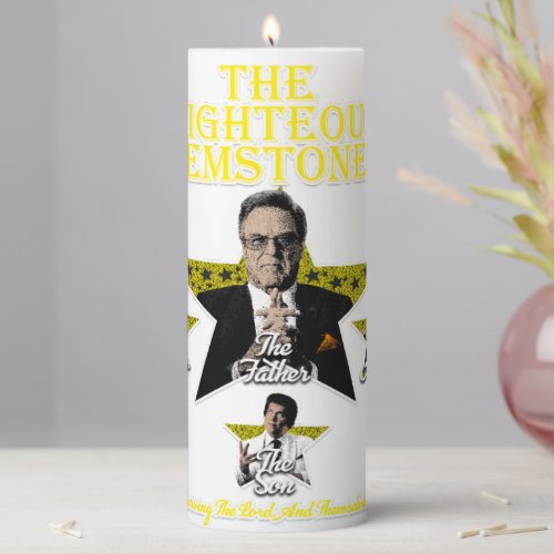 The Righteous Gemstones Pillar Candle