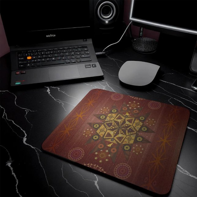 The righteousness protector of Geo tantrum mandala Mouse Pad (Creator Uploaded)