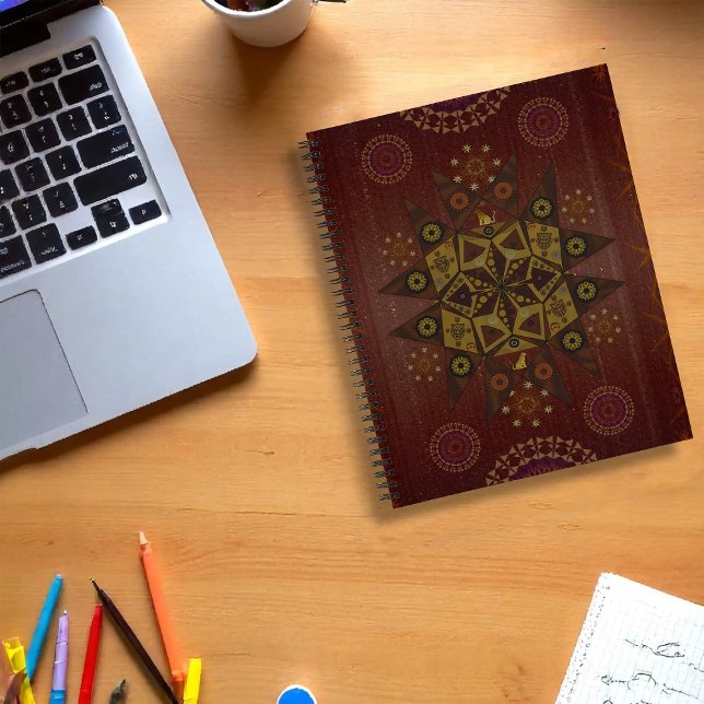 The righteousness protector of Geo tantrum mandala Notebook (Creator Uploaded)