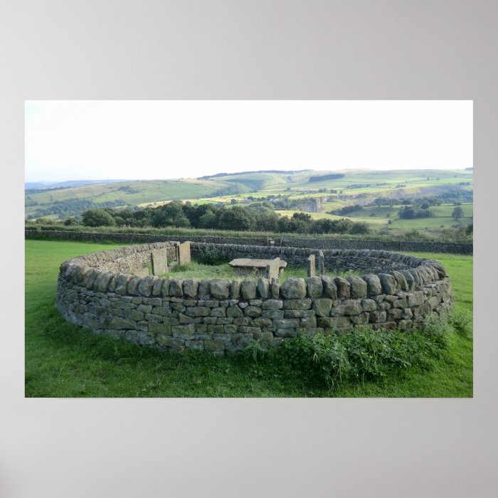 The Riley Graves near Historic Eyam in Derbyshire Poster