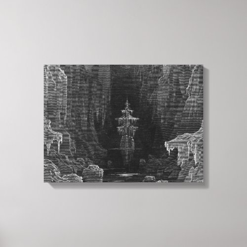 The Rime Of The Ancient Mariner Gustave Dore Canvas Print