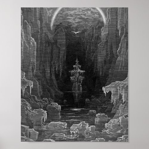 The Rime Of The Ancient Mariner Gustave Dore Poster
