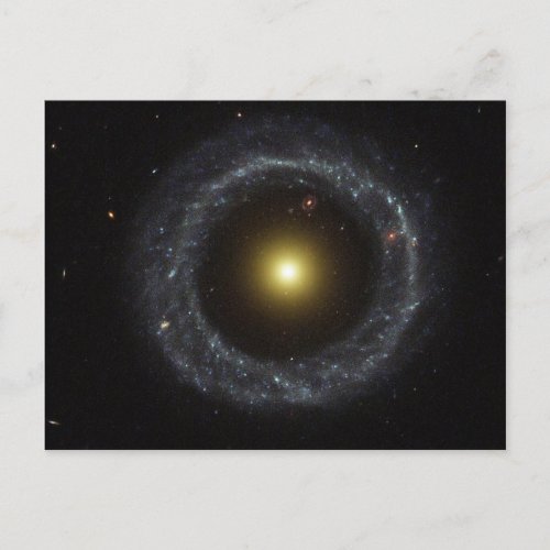 The ring galaxy torch light postcard