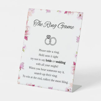 The Ring Game Pedestal Sign