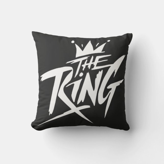 The Ring King Throw Pillow (Front)