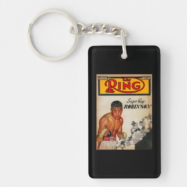 The Ring Magazine Cover 2 Keychain (Front)