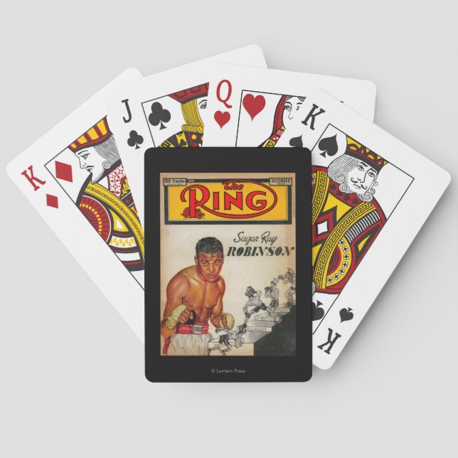 The Ring Magazine Cover 2 Poker Cards (Back)