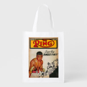 Magazine Cover Reusable Grocery Bags Zazzle The Ring Magazine Cover 2 Reusable Grocery Bag