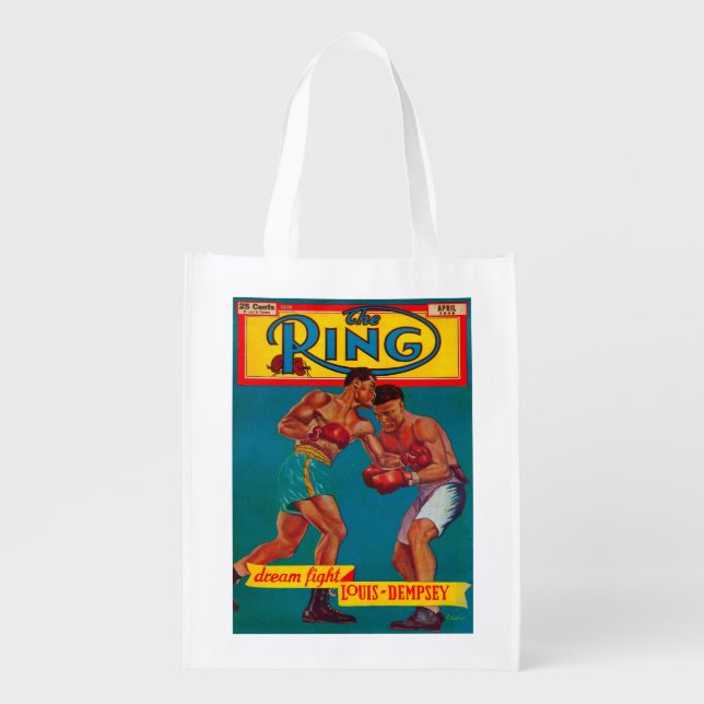 The Ring Magazine Cover Reusable Grocery Bag (Front)