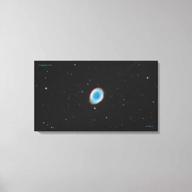 The Ring Nebula (M57) - Medium Canvas Print (Front)