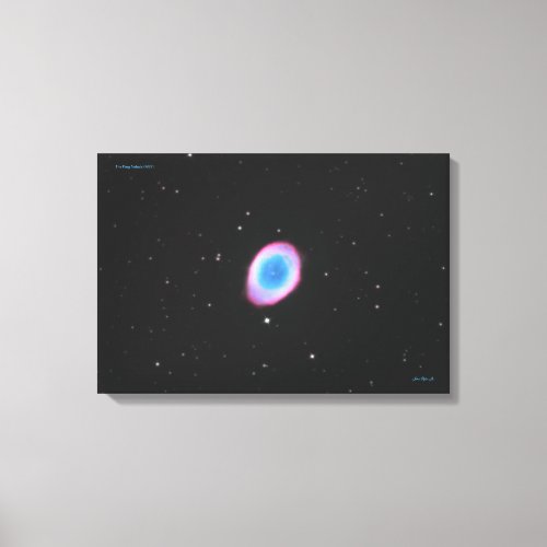 The Ring Nebula M57 _ Medium Canvas Print